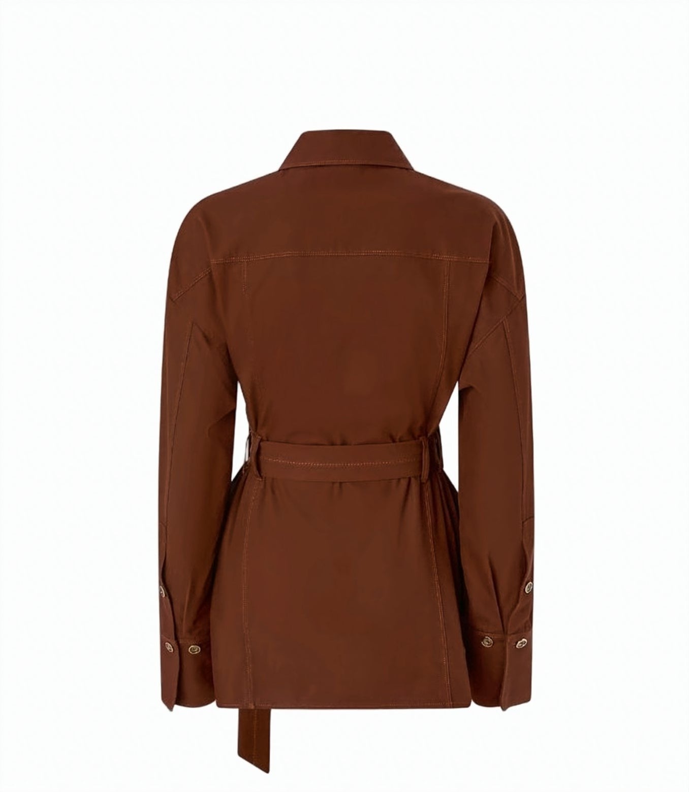 Cheryl Cotton Twill Belted Jacket
