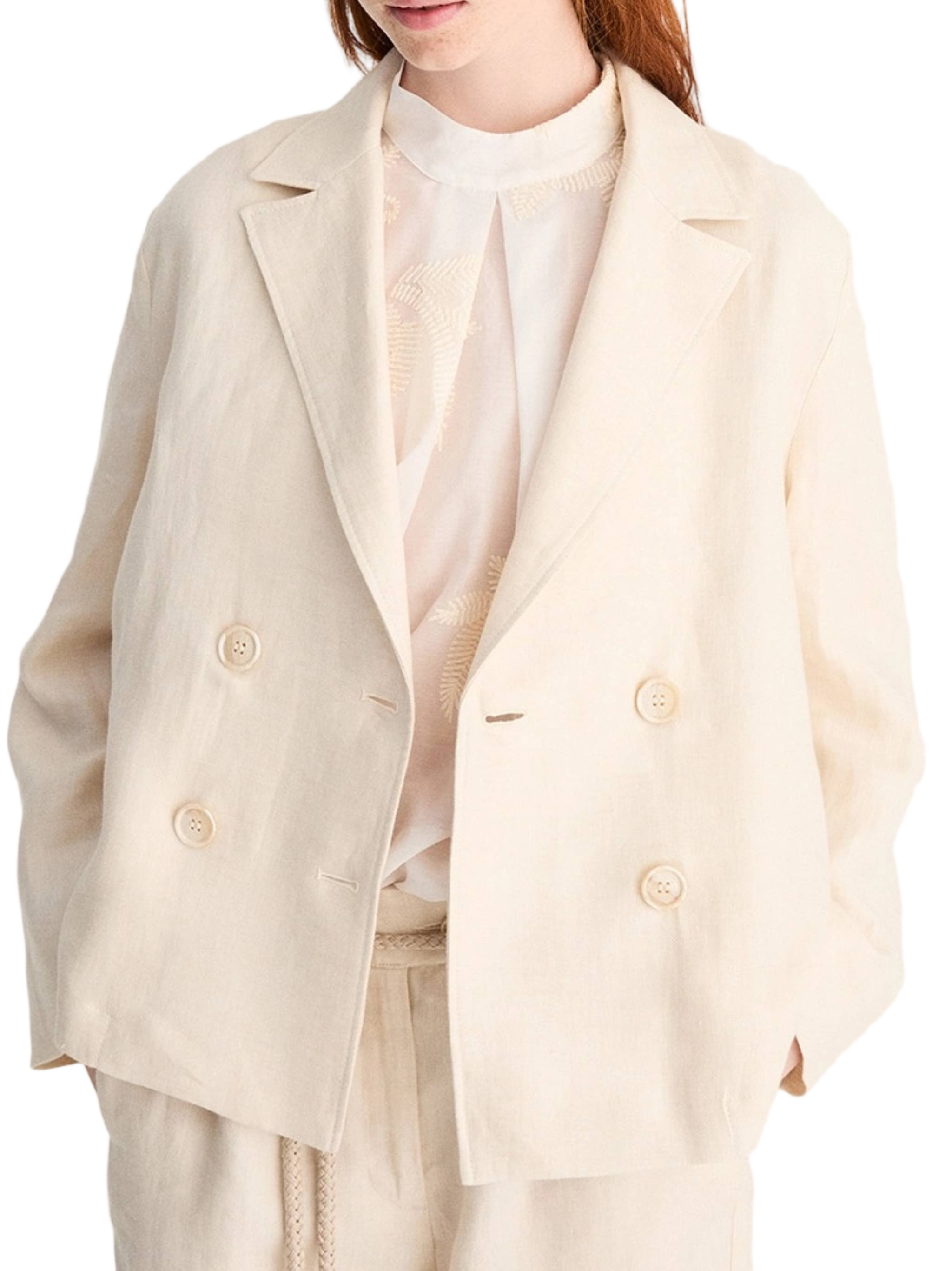 Double-Breasted Oversized Boxy Fit Jacket