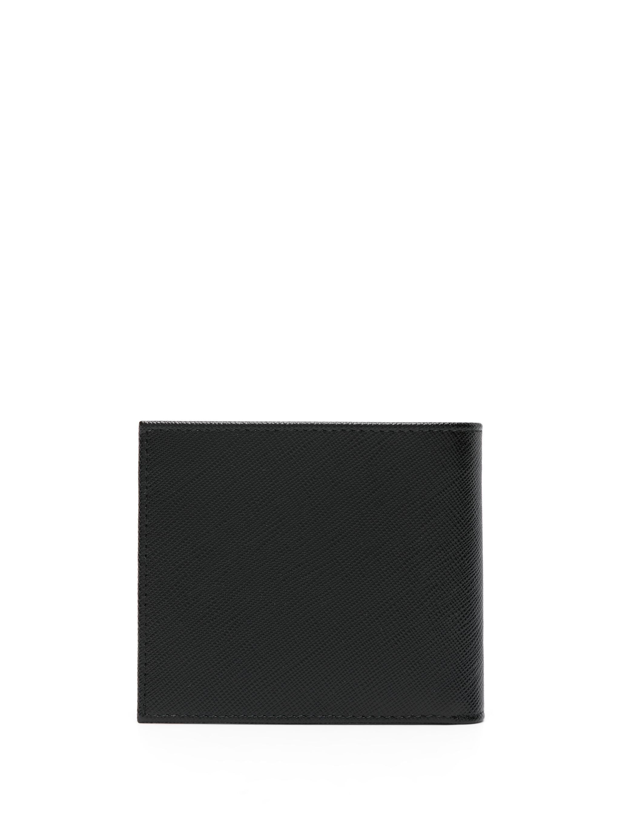 Black Saffiano Leather Bifold Wallet