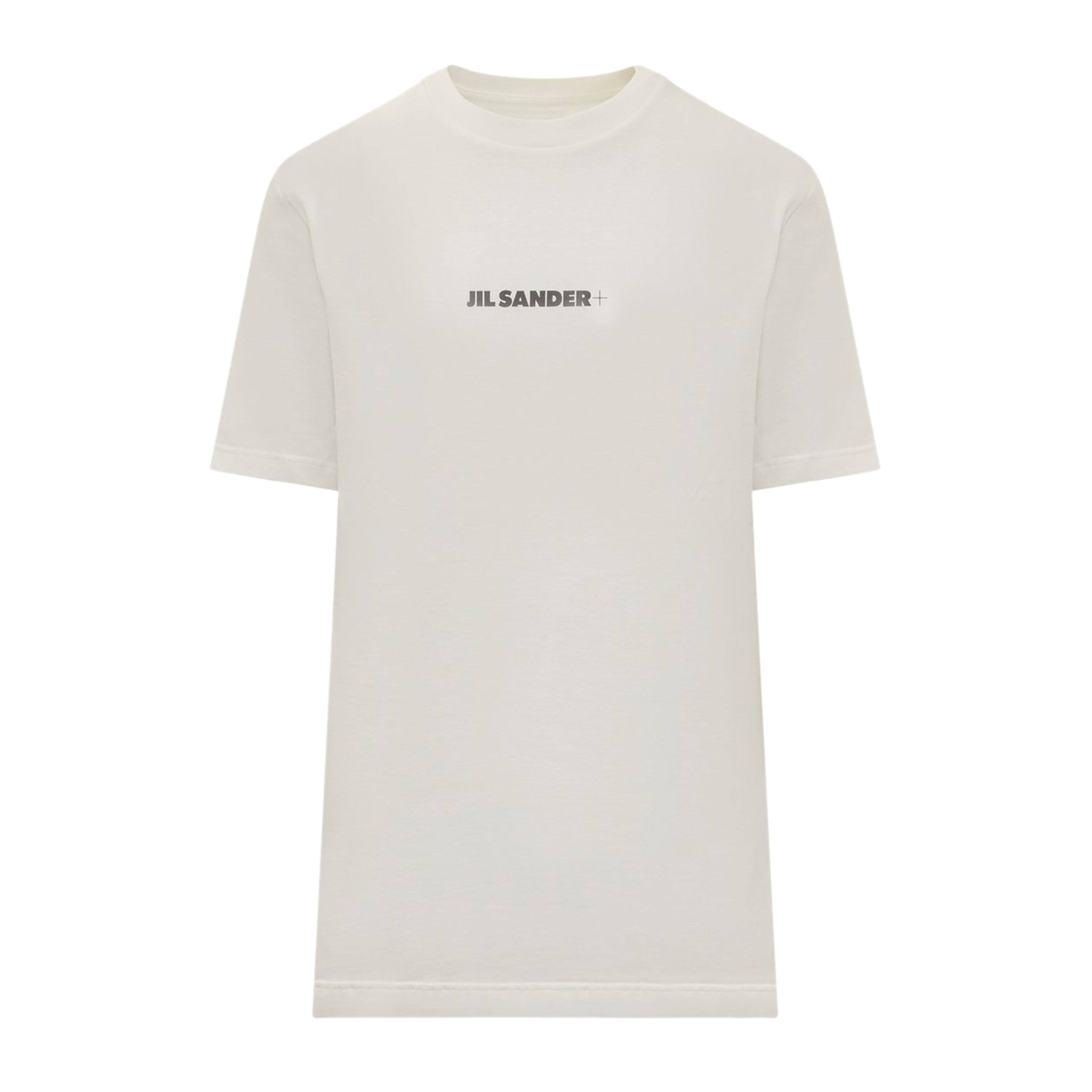 White T-Shirt With Centered Logo