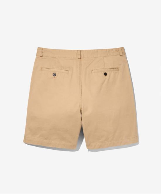 Tailored Brown Shorts with Structured Waistband