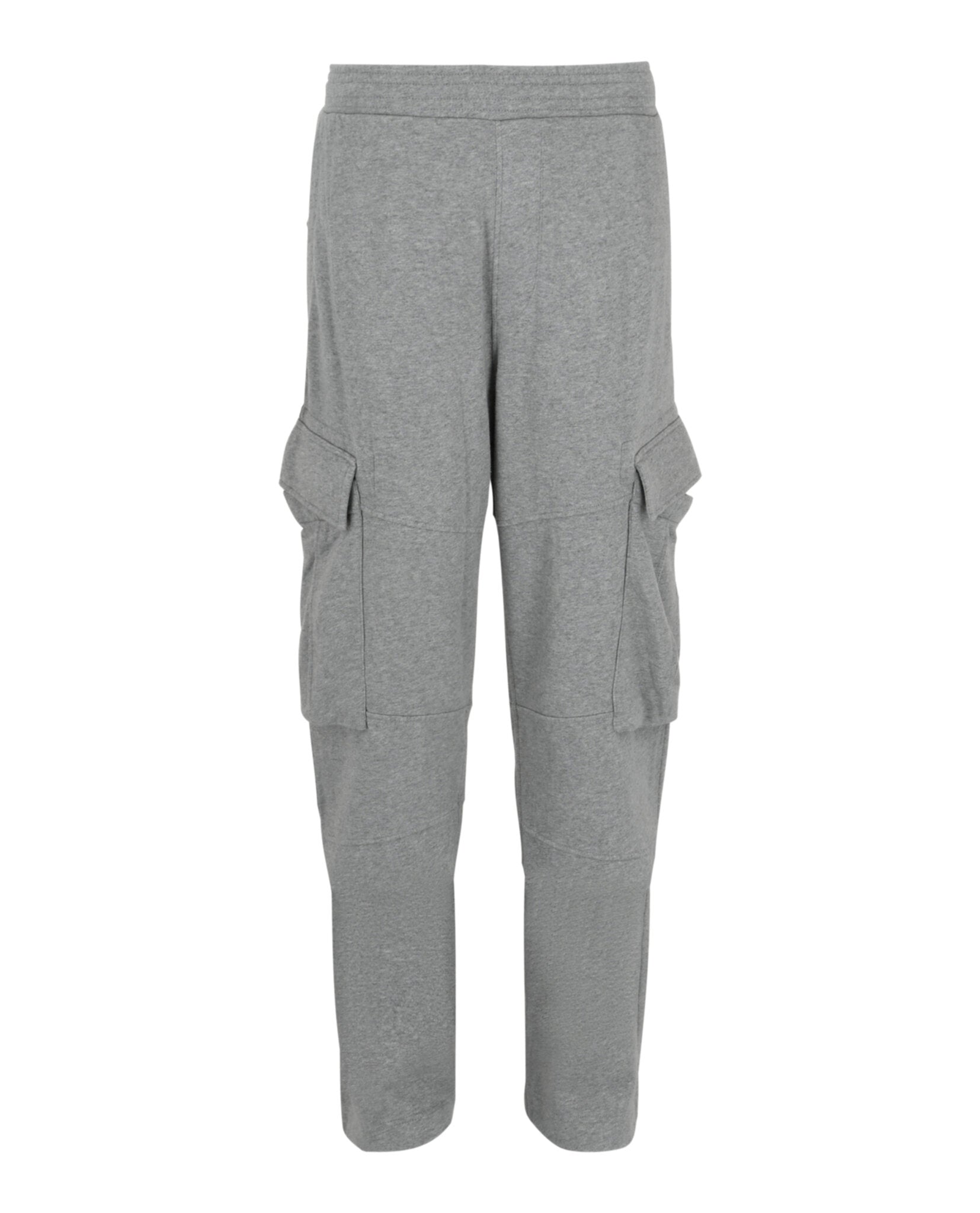 Mid Rise Grey Cargo Sweatpants