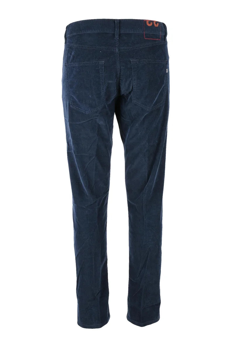 Icon Velvet Trousers - Blue