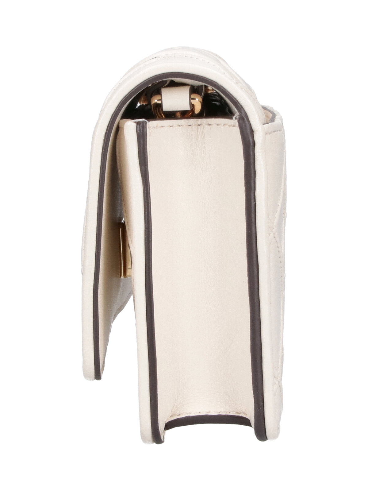 Cream Fleming Quilted Leather Wallet