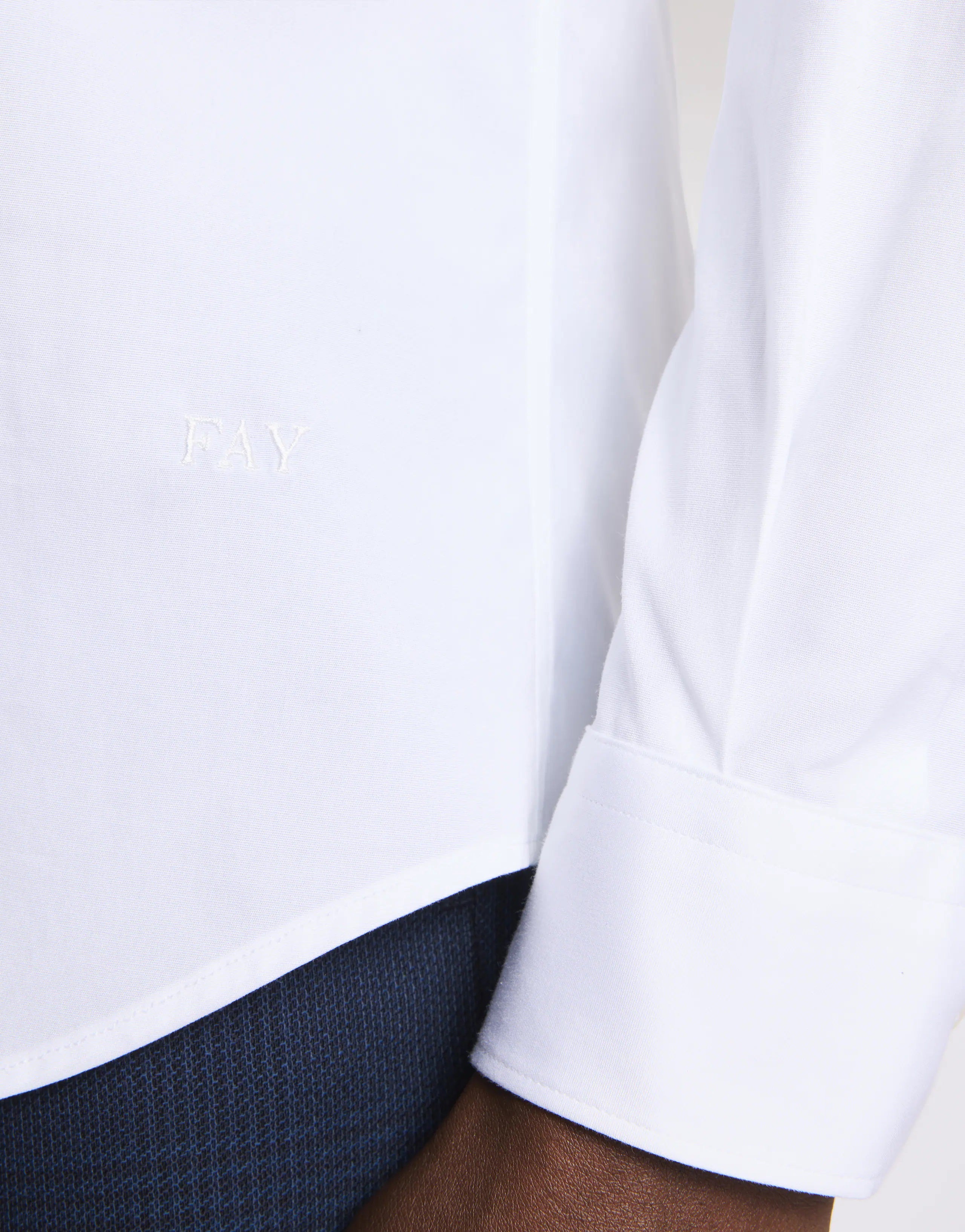 French Collar Stretch Shirt with Modern Fit