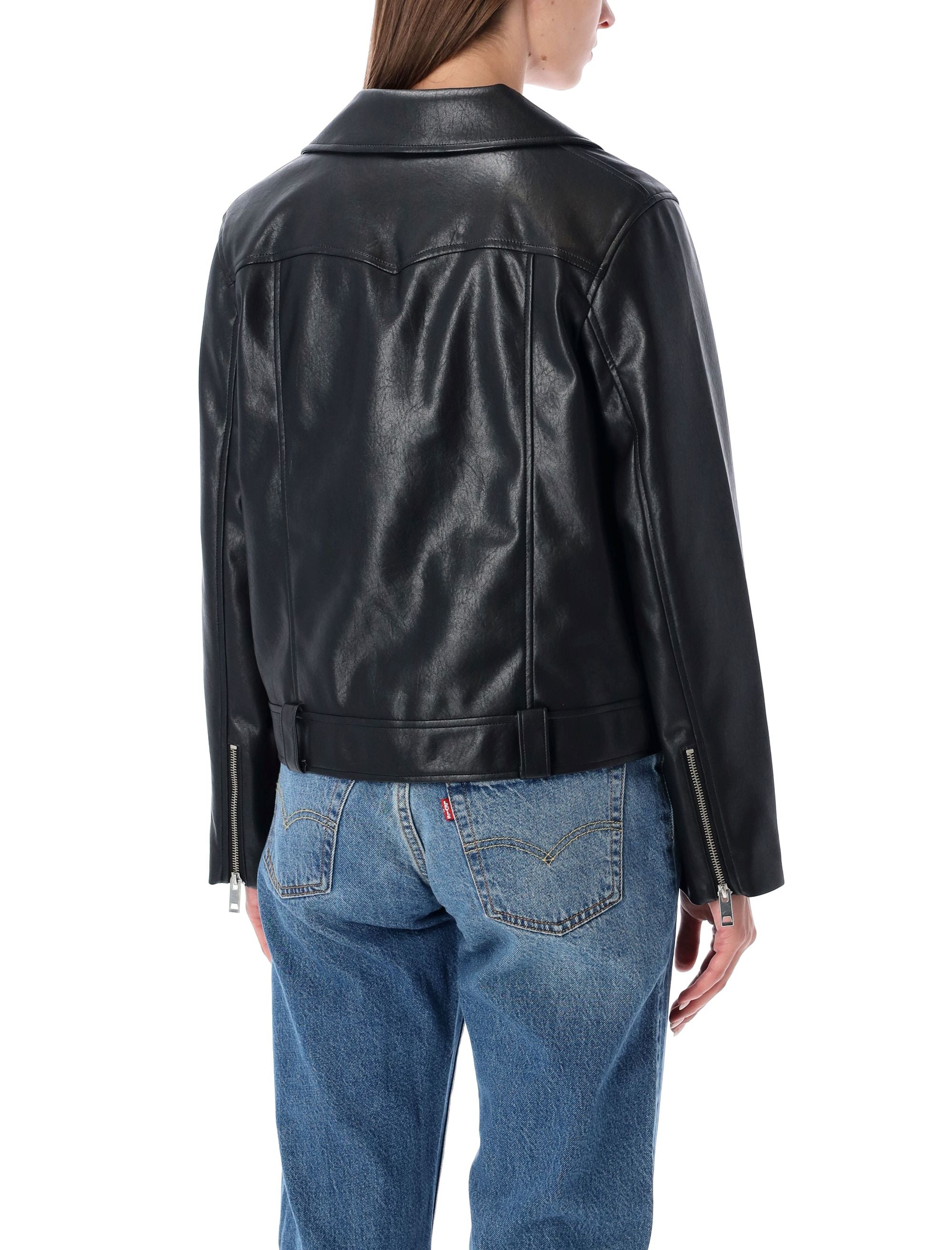 Levi’S Kendal Black Eco-Leather Moto Jacket