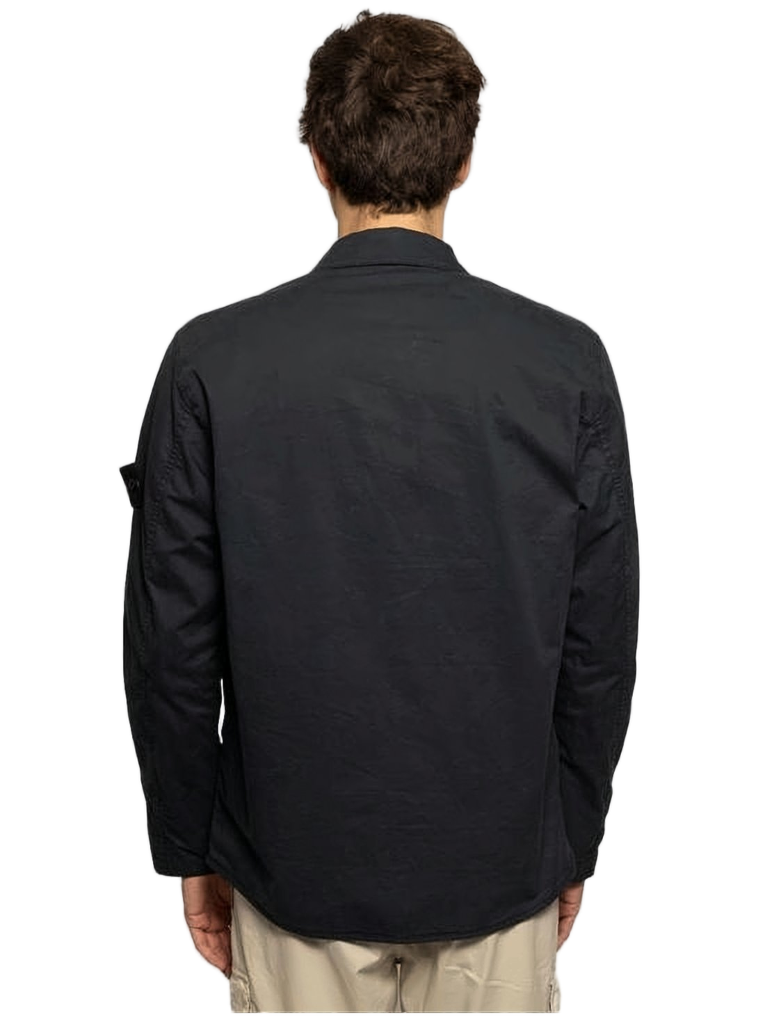 Minimalist Long-Sleeve Stone Island Shirt