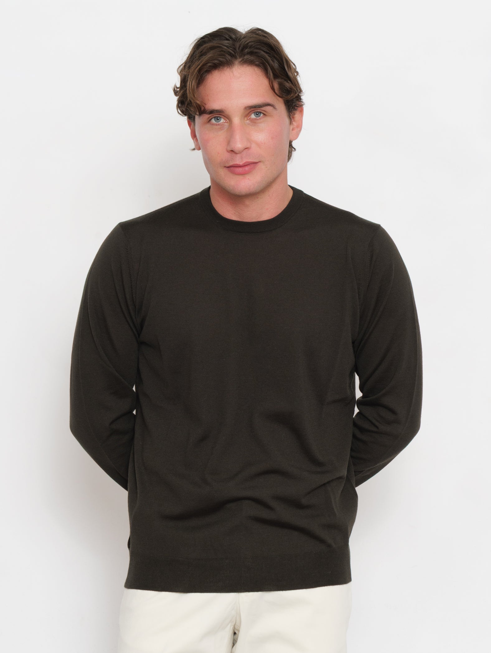 Classic Merino Wool Crew Neck Sweater