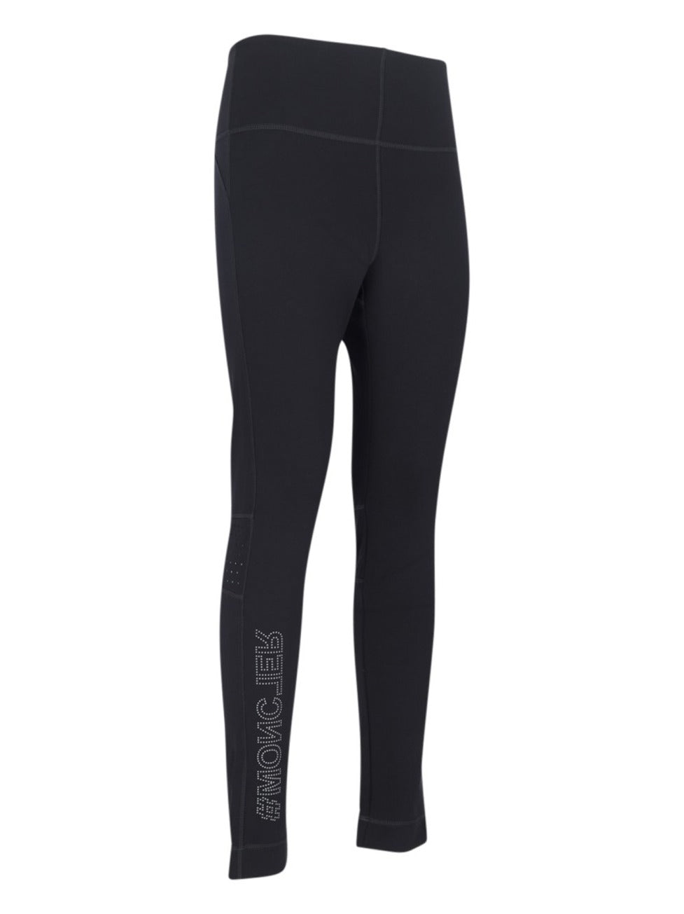 Studded Leggings In Black Stretch Nylon