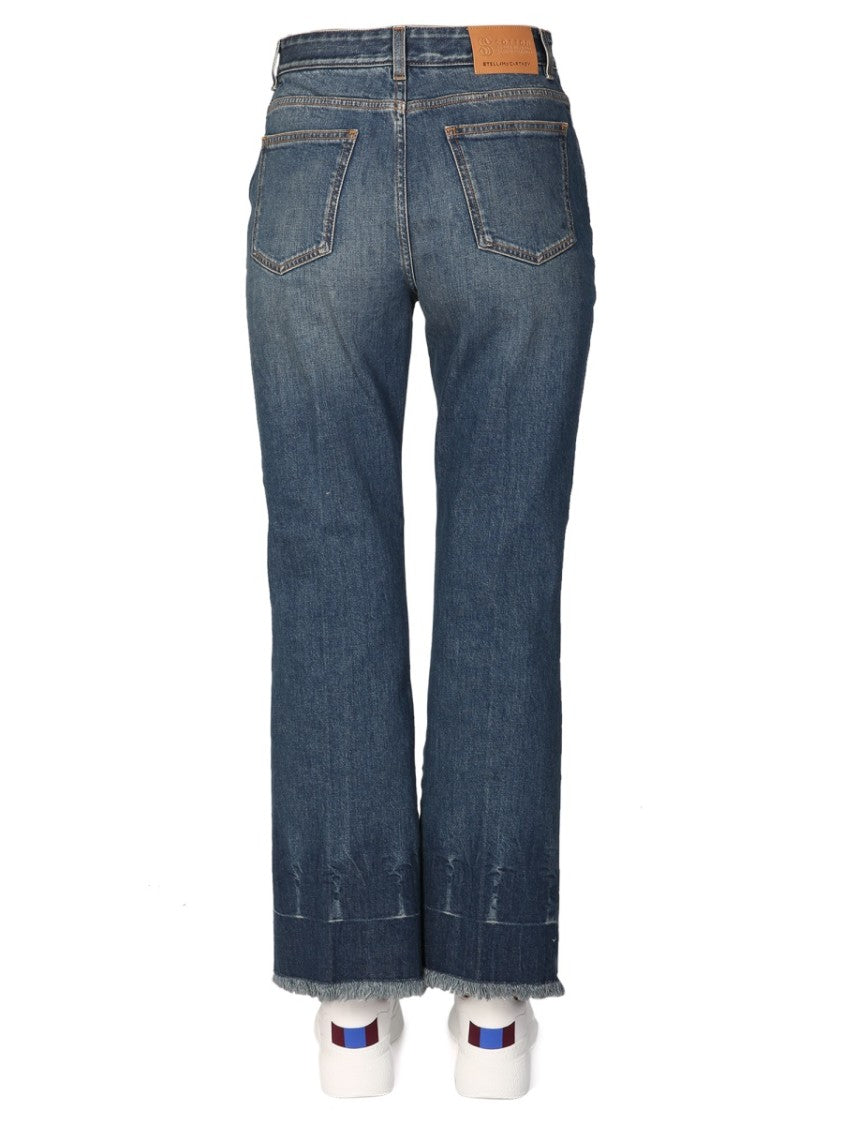 Mid-Rise Blue Denim Jeans
