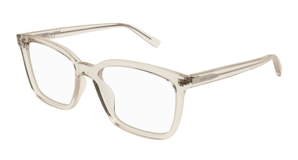 Eyeglasses Saint Laurent SL 672 004 beige beige transparent 55/18/145