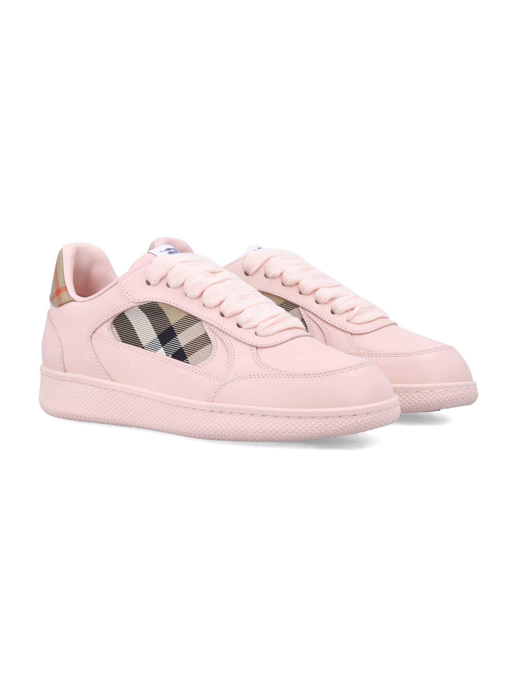 London Leather And Check Terrace Women’S Sneakers