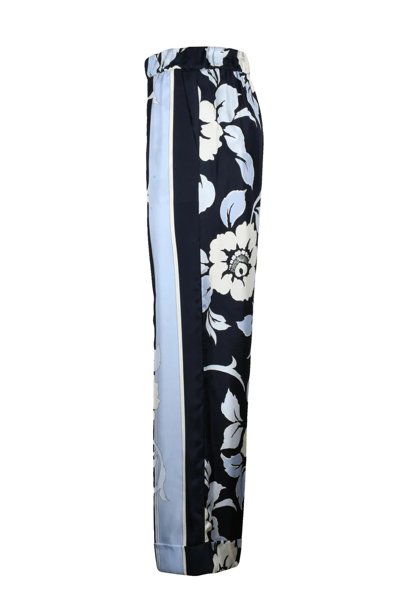 Silk Trousers - Blue