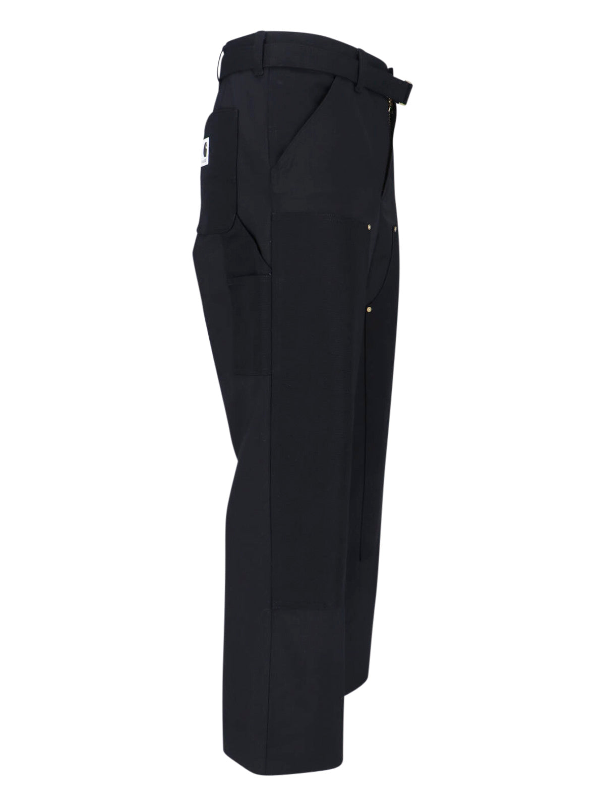 Double Knee Pants Sacai X Carhartt Wip With Belted Mid-Rise