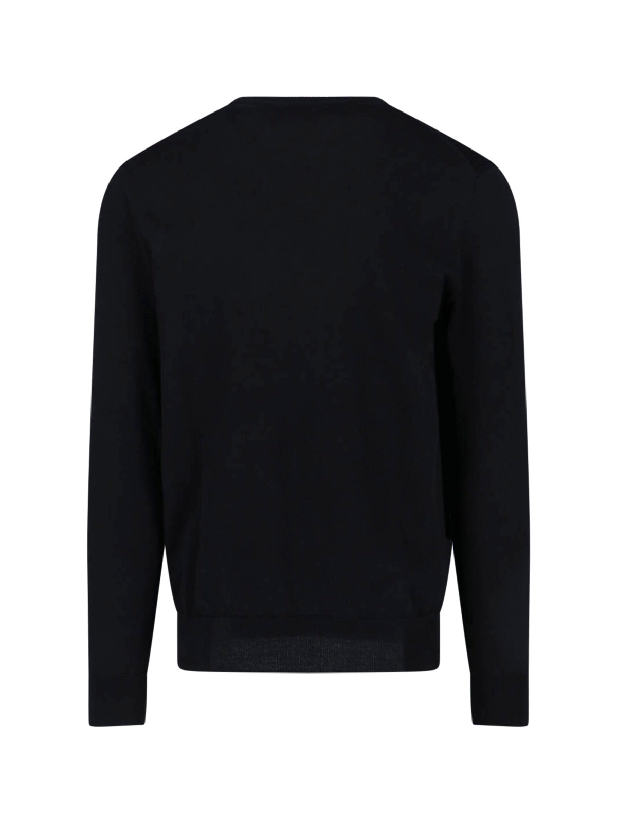 Timeless Black Sweater With Ribbed Detailing