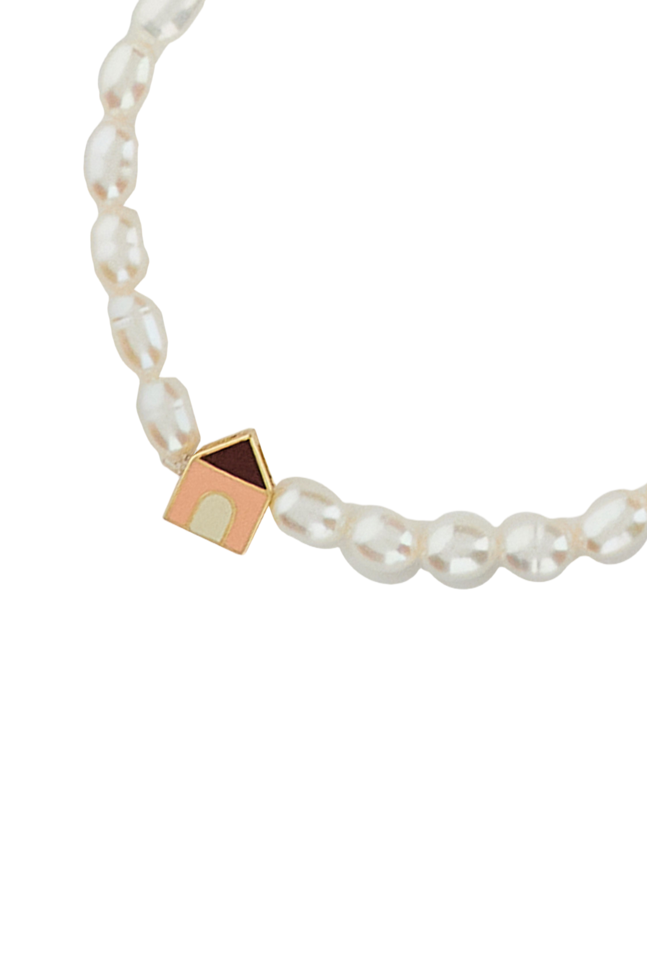 White Casita Bold Perla Bracelet