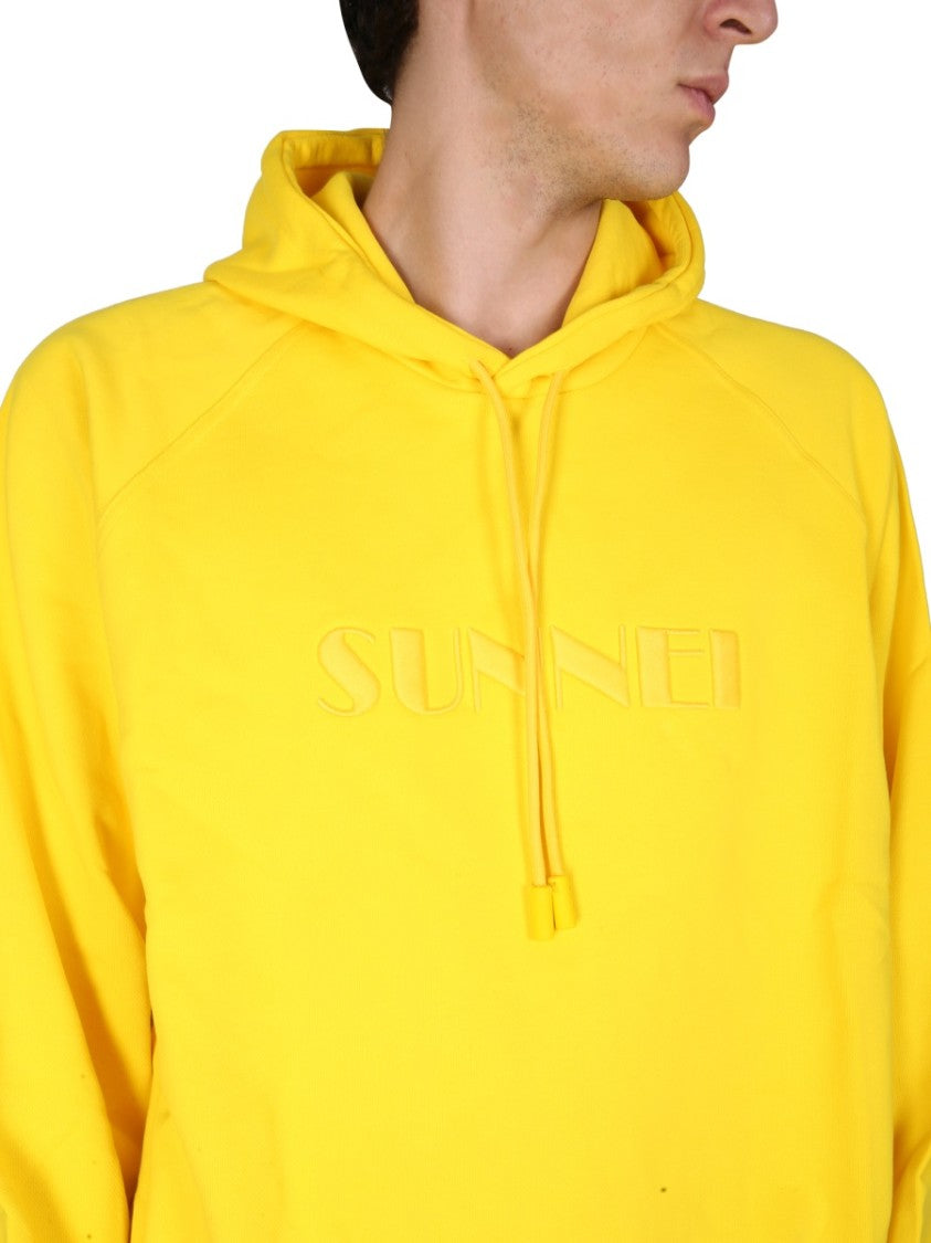 Relaxed-Fit Drawstring Hood Sweatshirt
