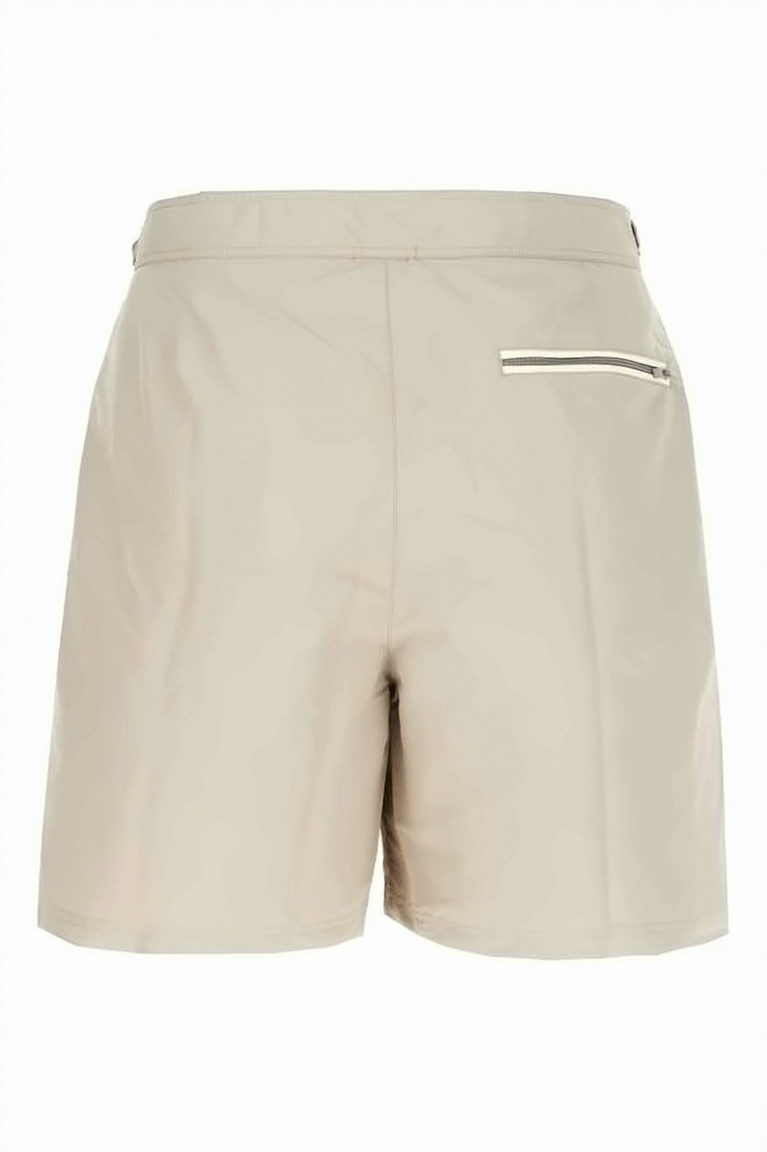 Tailored Blue Shorts with Button Closure