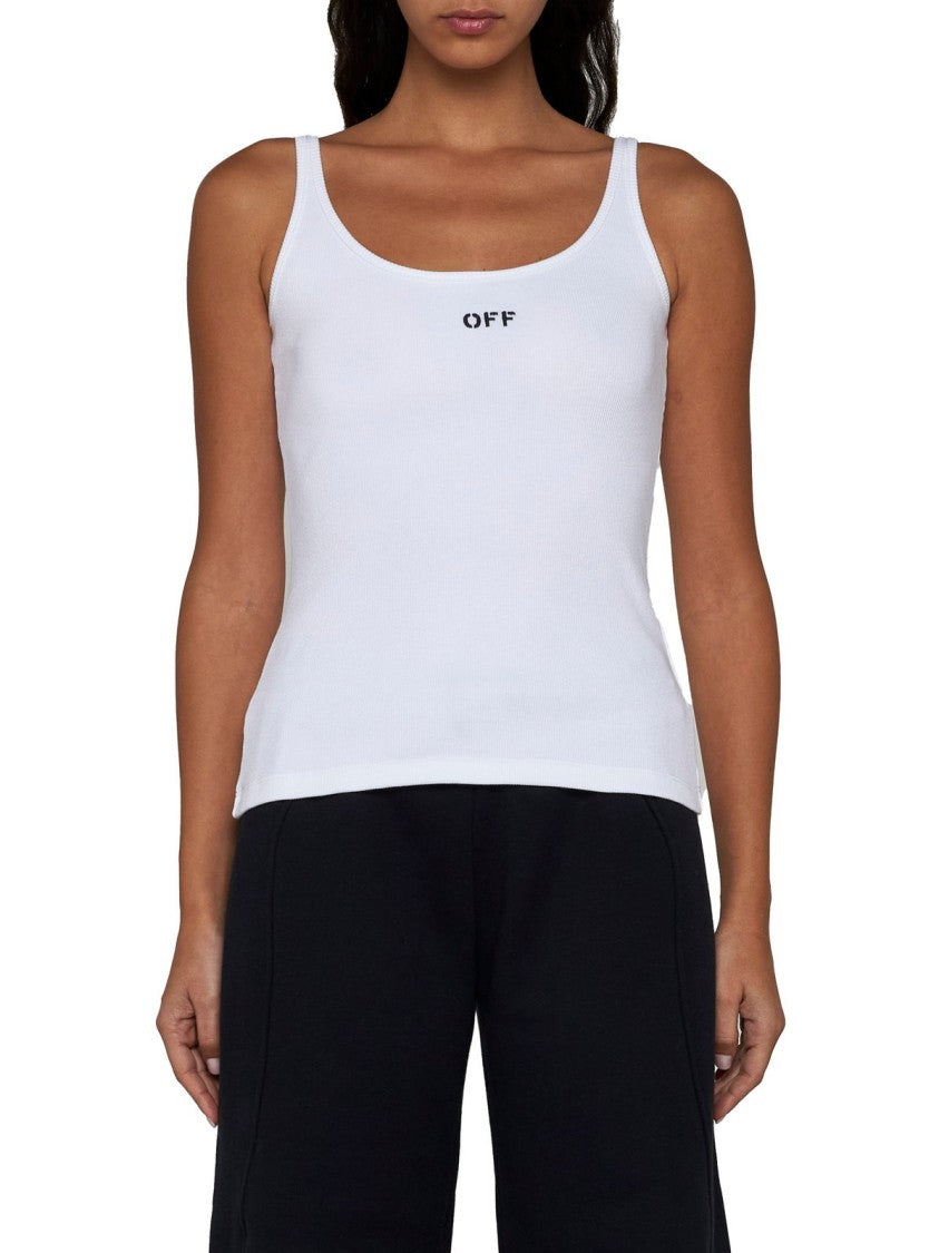 Logo Tank Top – White
