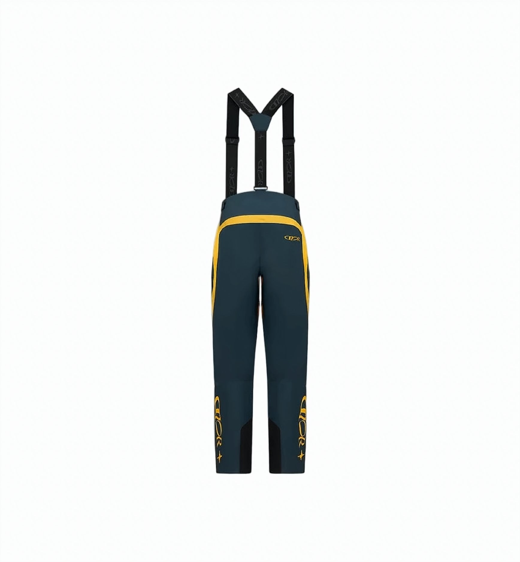 Two-Tone Woven Suspender Ski Pants