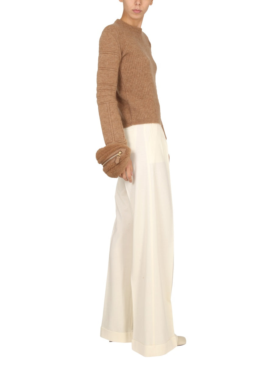Stretch Mohair Yarn Knit Sweater