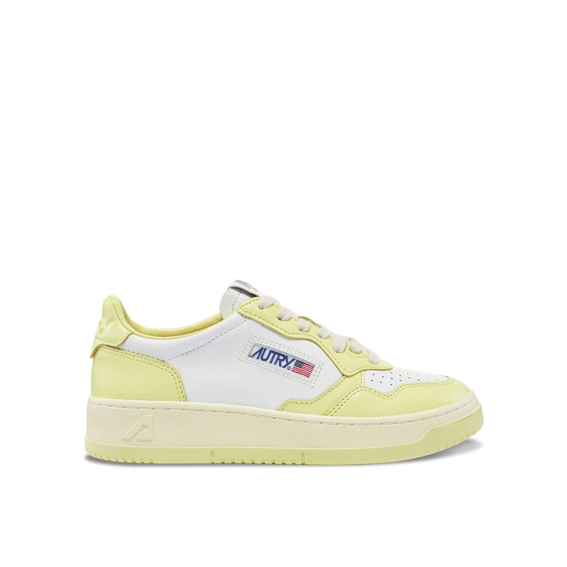 Low-Top Leather Sneakers With Embroidered Logo And Color Accents