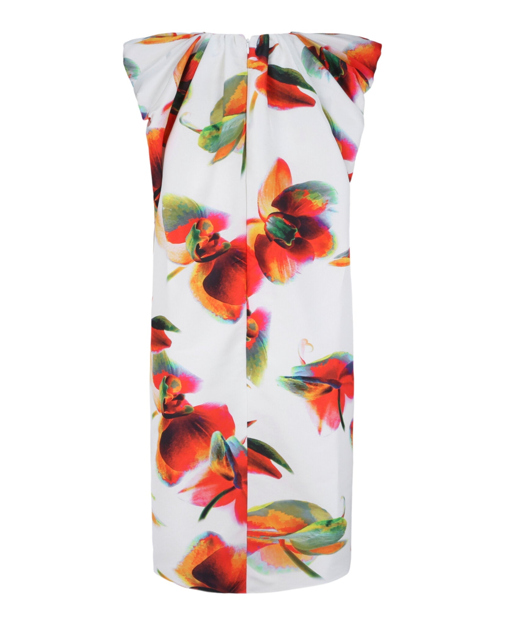 Floral Pleated Mini Dress
