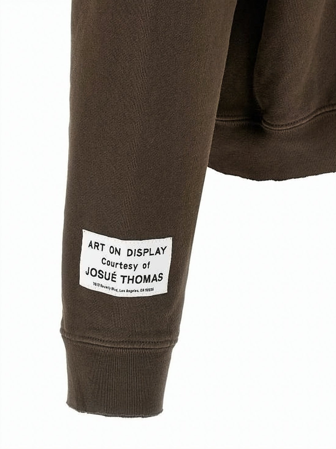 Relaxed Fit Brown Hoodie with Artistic Accents