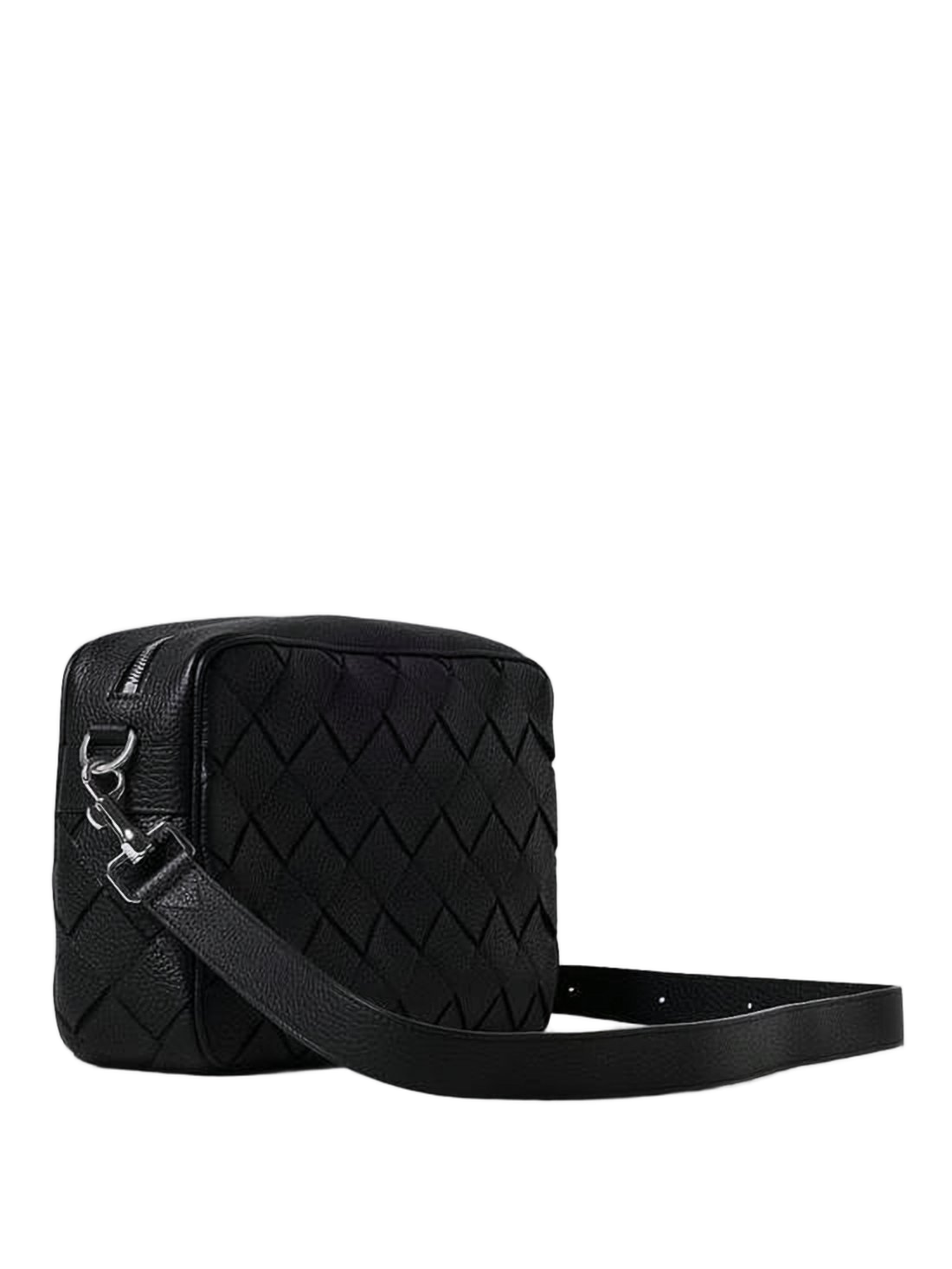 Textured Calf Leather Crossbody Bag