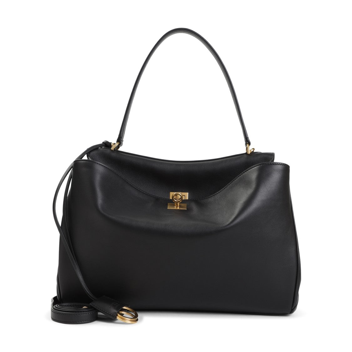Rodeo Handbag In Black Calf Leather