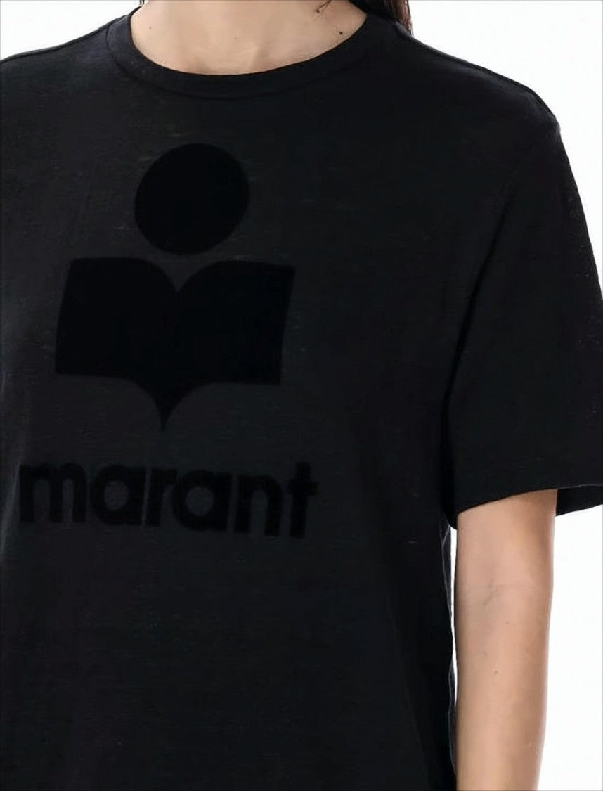Relaxed-Fit Round Neck T-Shirt with Bold Logo Print