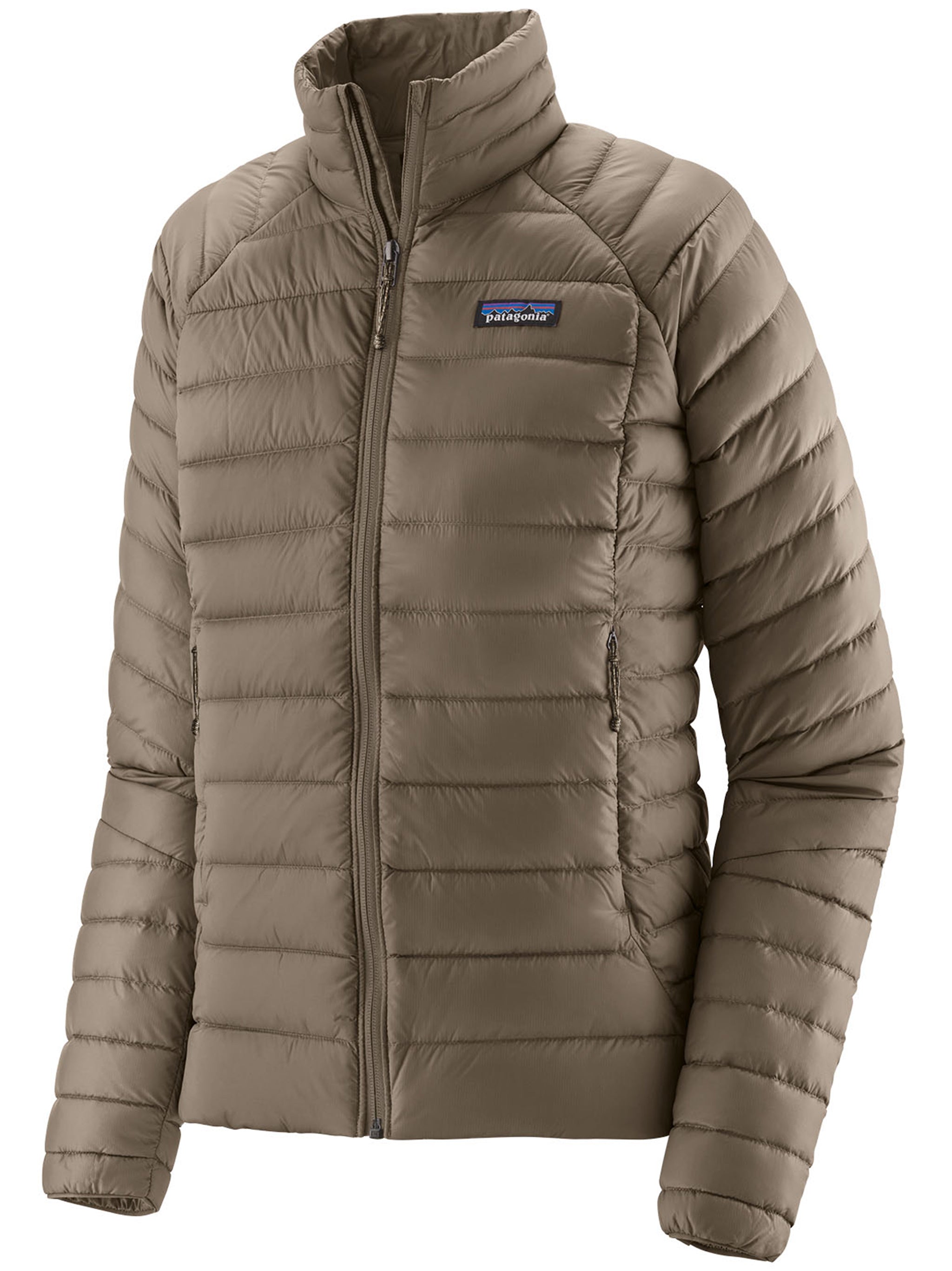 Lightweight Quilted Down Jacket With High Collar