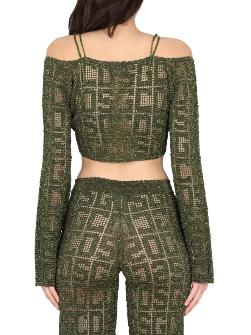 Monogram Macrame Top