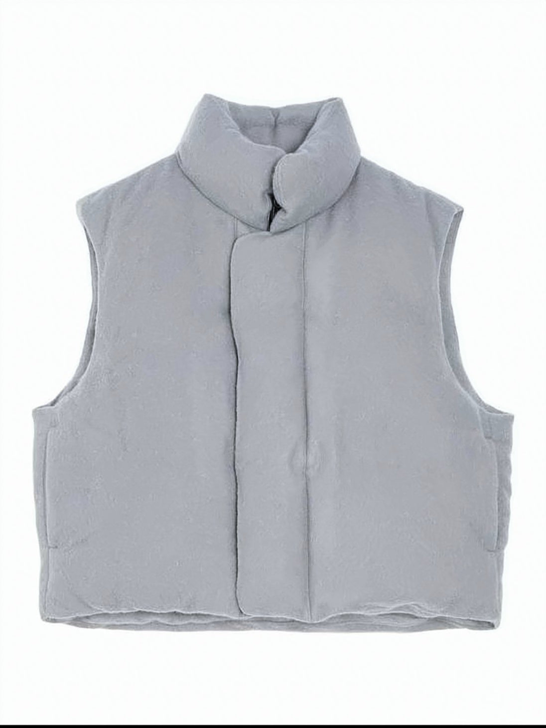 Boxy Cropped Padded Vest