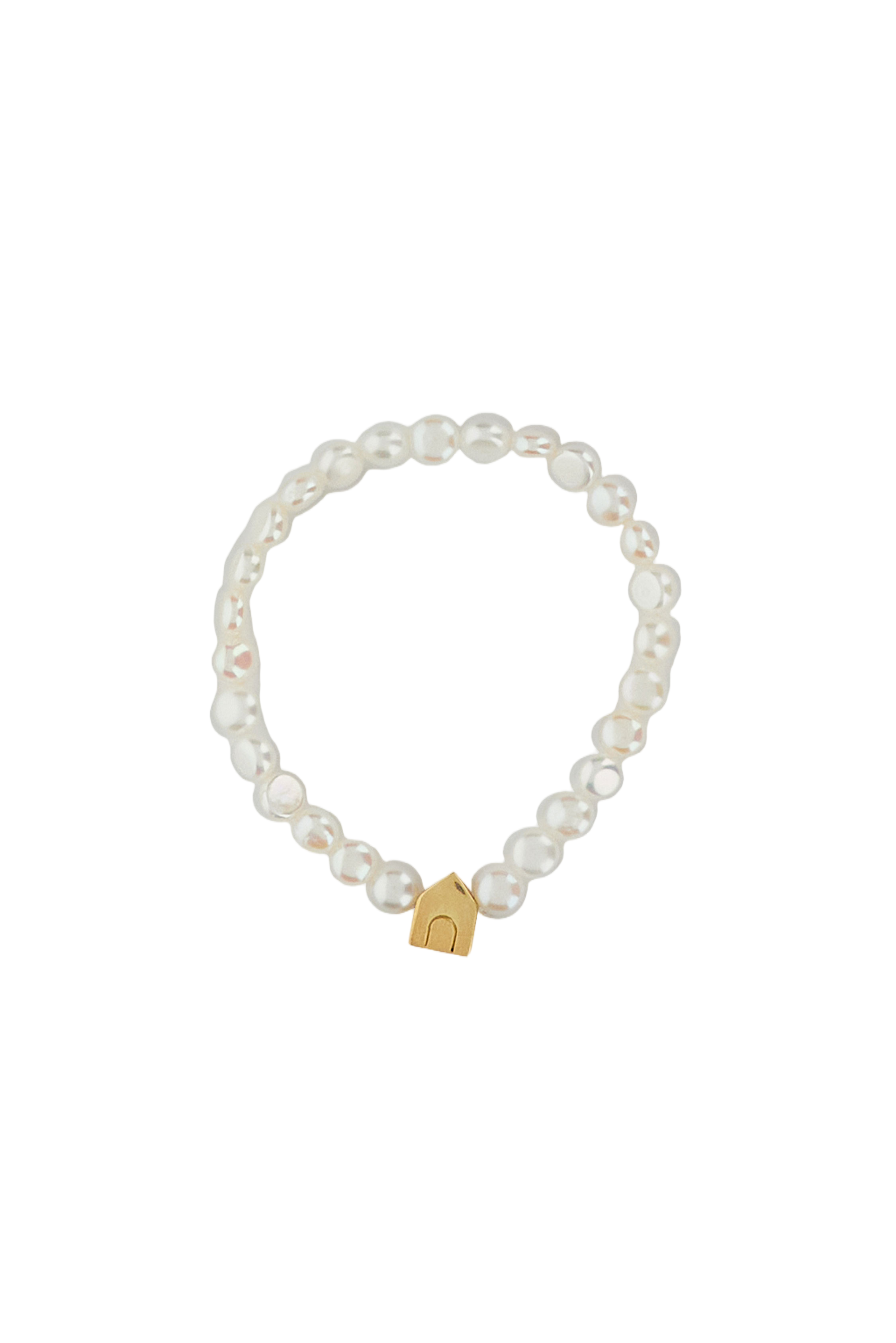 White Casita Bold Perla Bracelet