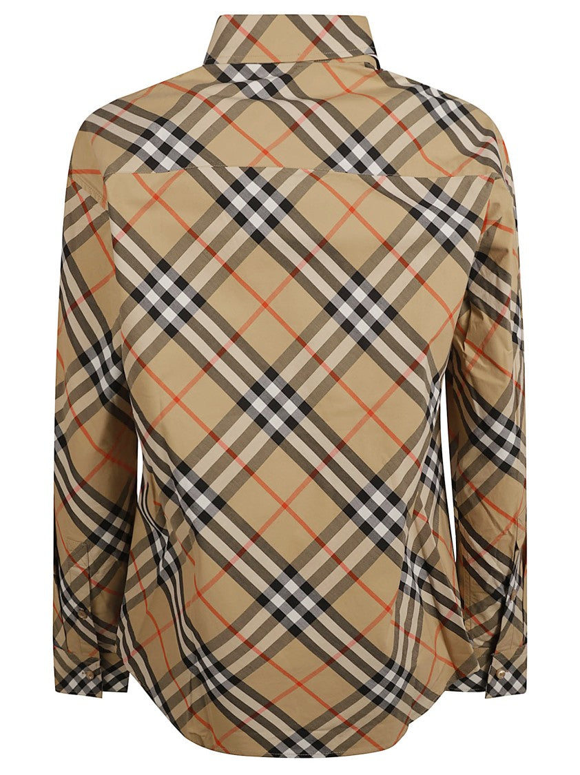 Plaid Cotton Shirt With Structured Collar