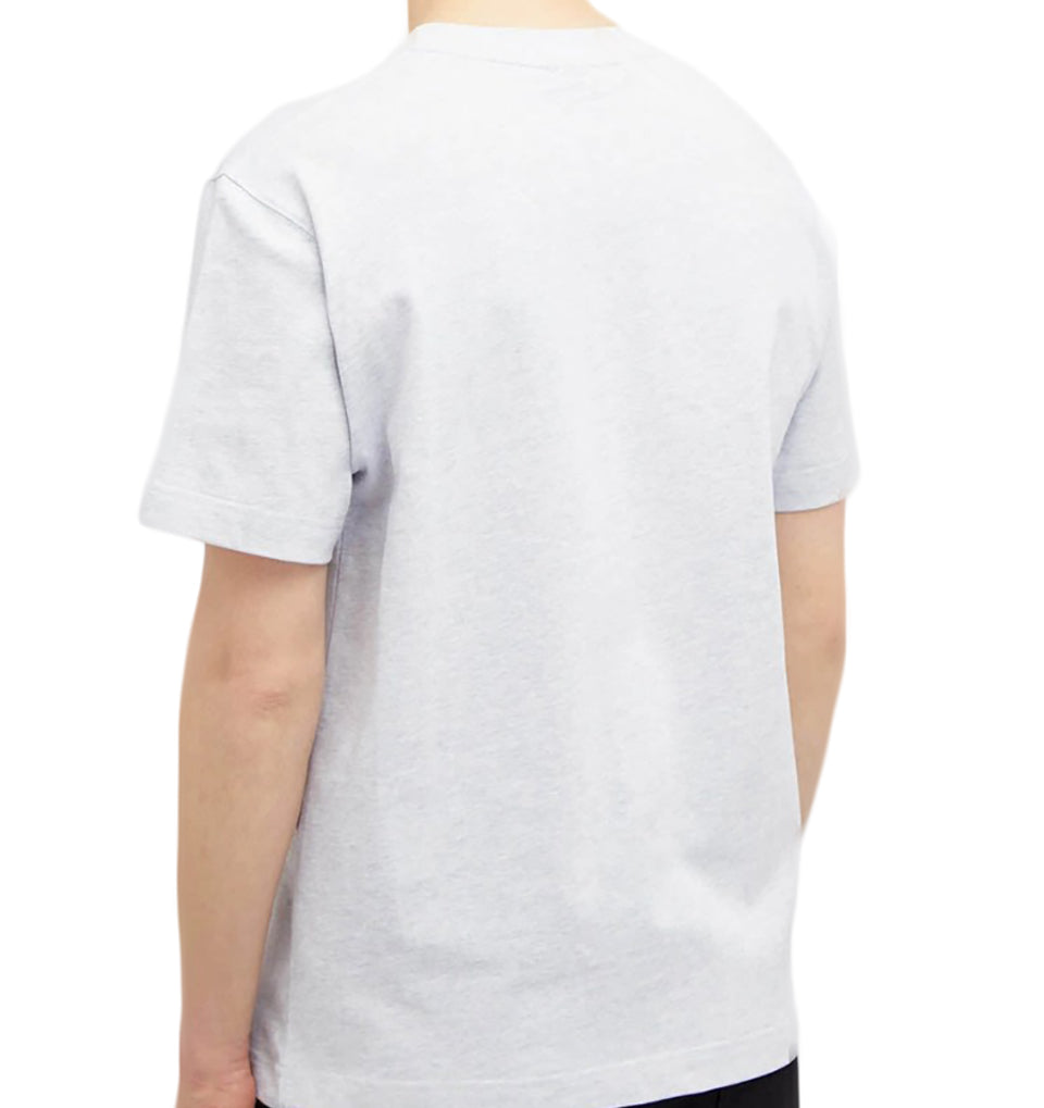 White Crew Neck T-Shirt with Subtle Logo