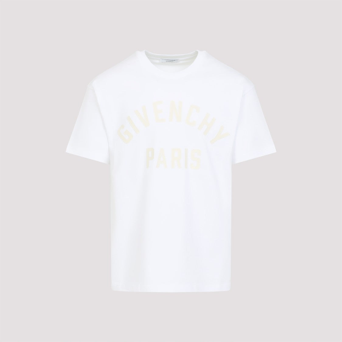 White Logo Cotton T-Shirt