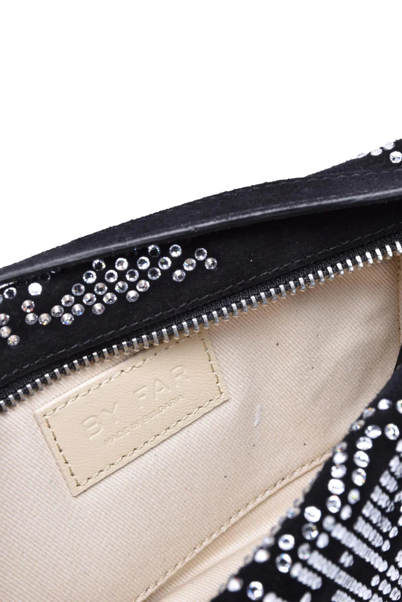 Suede Shoulder Bag - Black