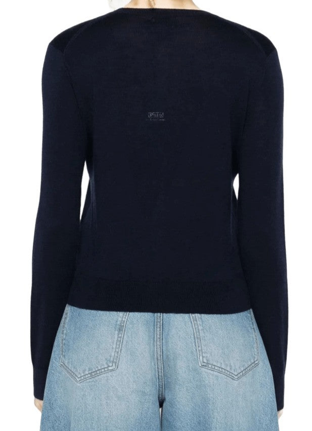 Crew Neck Cardigan
