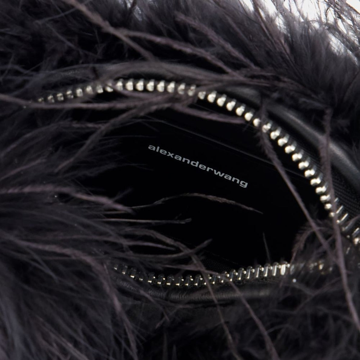 Heiress Medium Handbag - Feather - Black