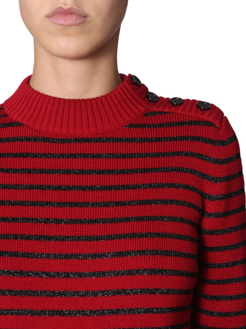 Ribbed Crew Neck Sweater