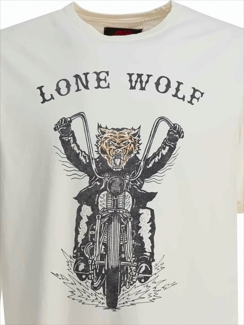 Graphic Print Short-Sleeved T-Shirt with Relaxed Fit