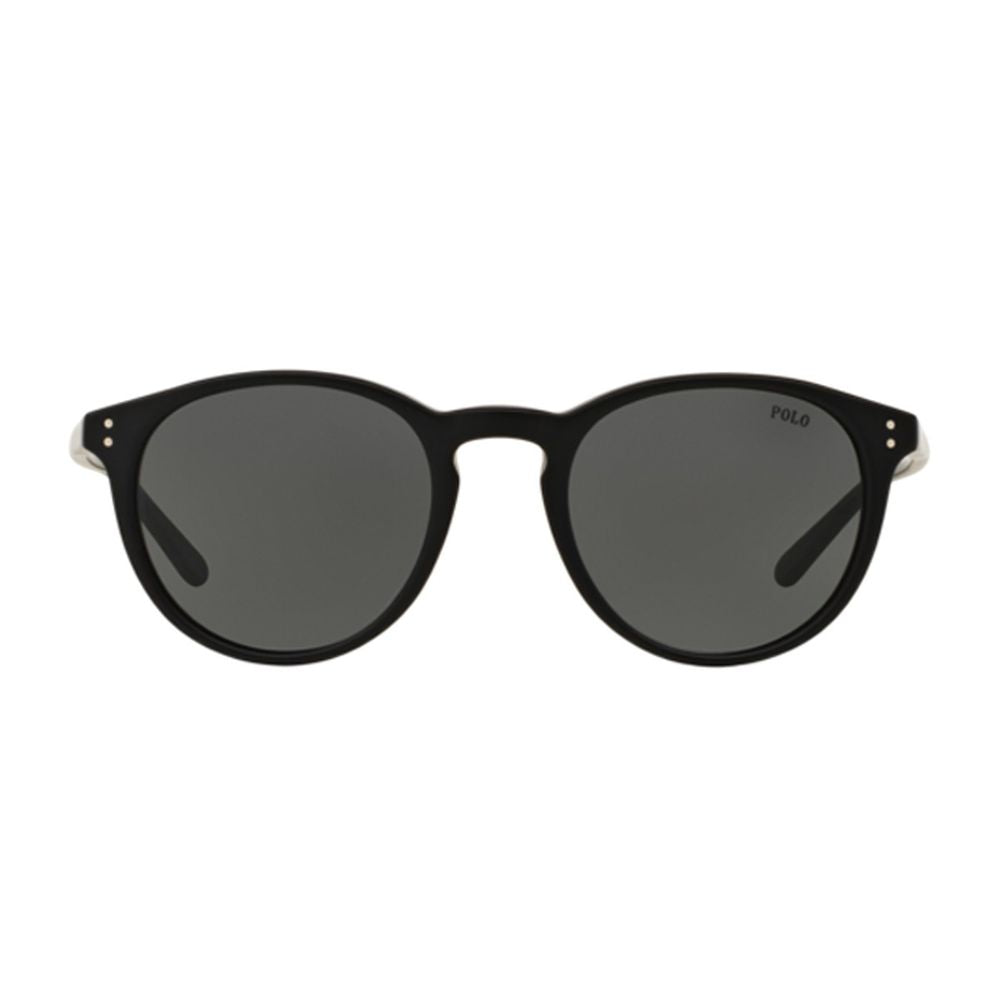 Ph4110 Slightly Rounded Black Acetate Sunglasses