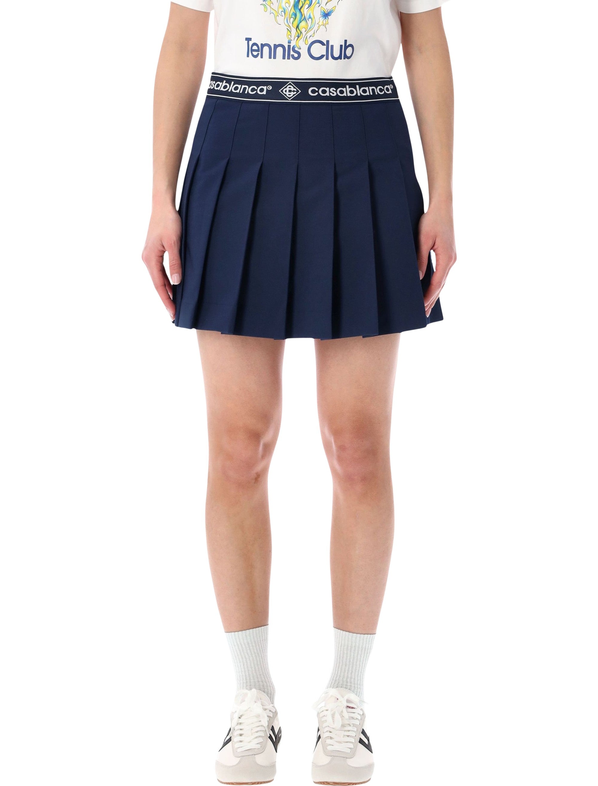 Pleated Mini Skirt
