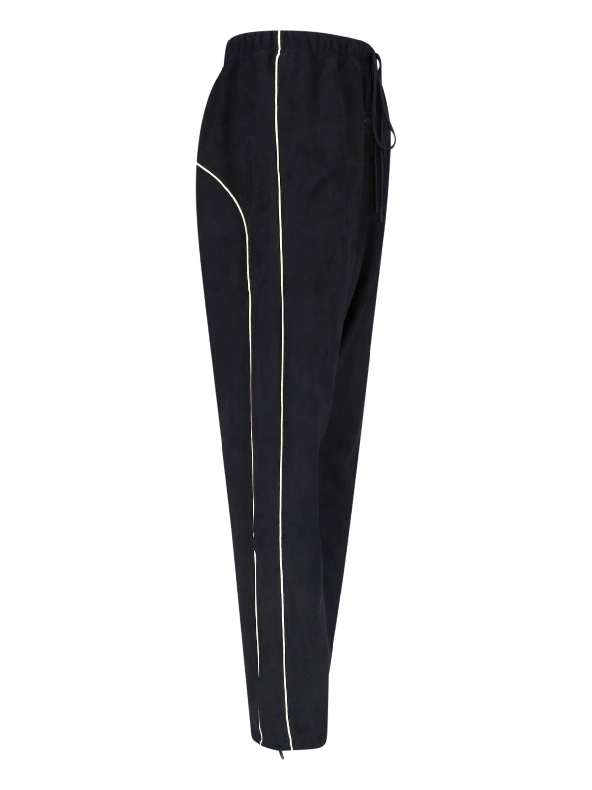Black Signature White Piping Sport Trousers