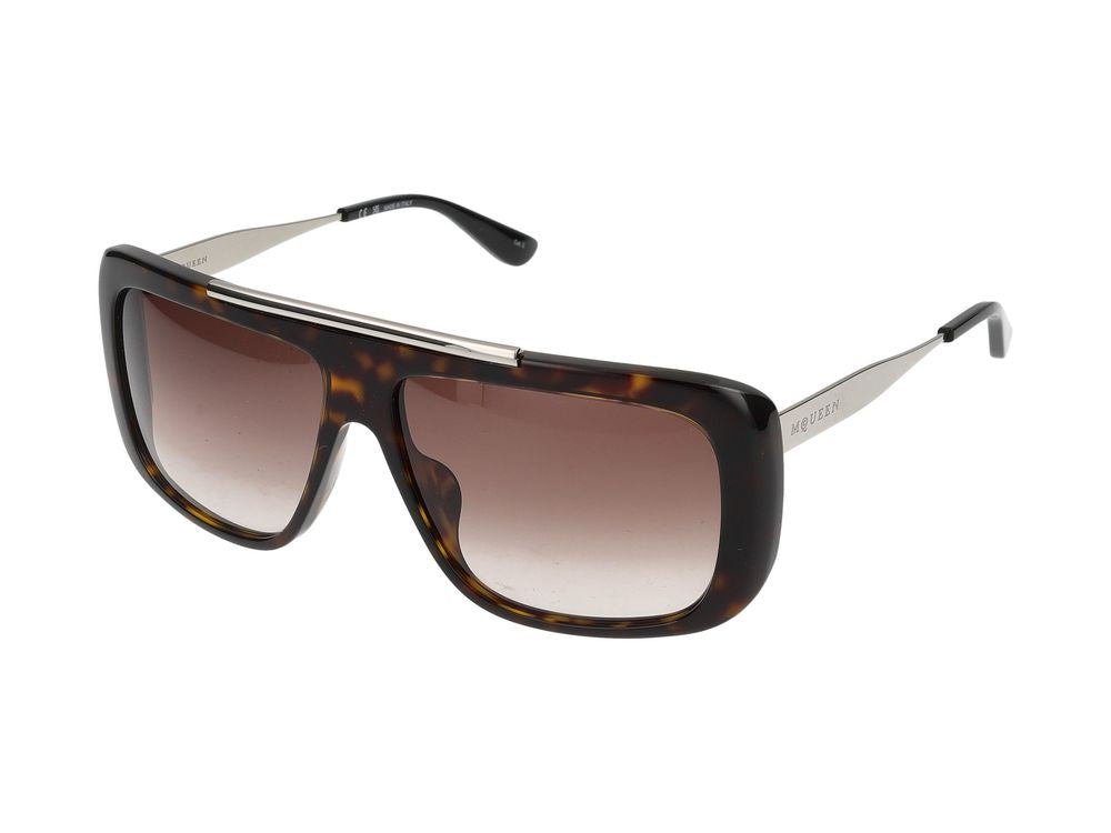 Sunglasses Alexander McQueen AM0492S 003 Havana Silver Brown 60/13/140