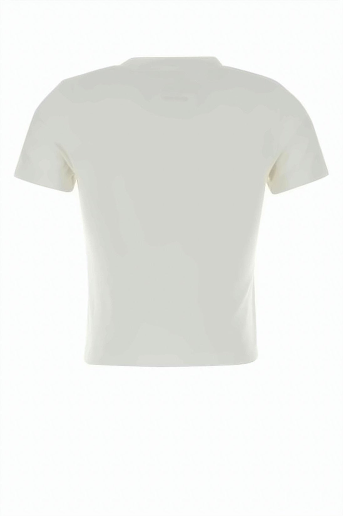 Cropped Short-Sleeve T-Shirt with Distinctive Graphic Print