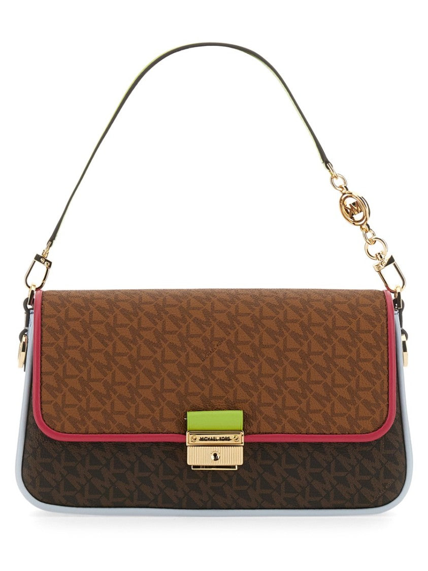 Structured Monogram Shoulder Bag