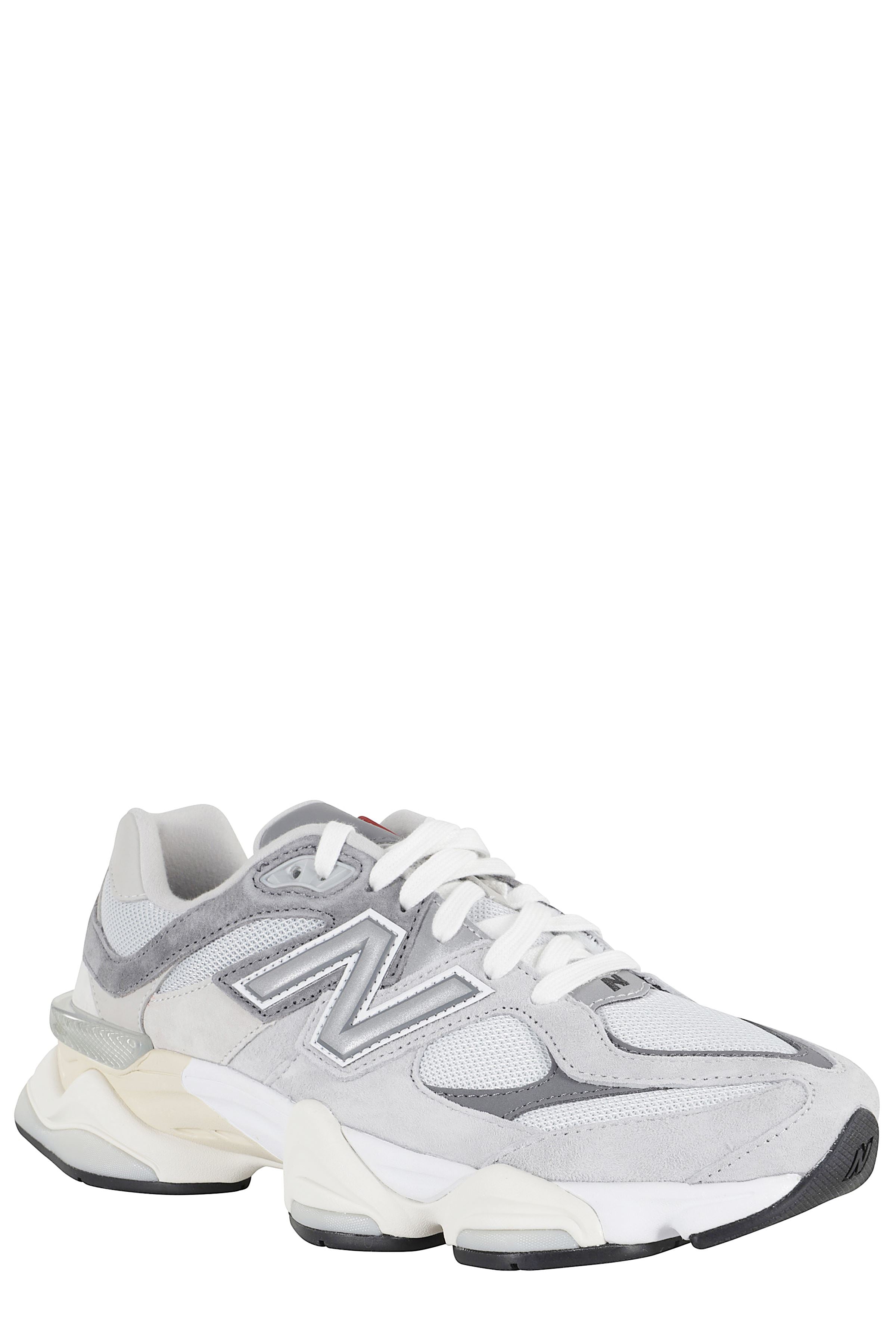 Chunky Slate Grey Sneakers With Mesh